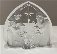 Sculpture Maleras MERRY CHRISTMAS in Crystal 33612 - 33612